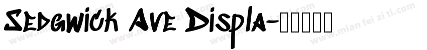 Sedgwick Ave Displa字体转换